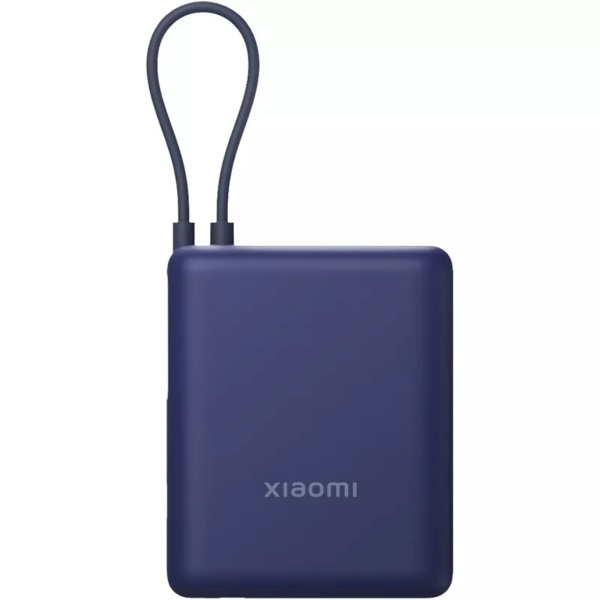 Аккумулятор внешний с встроенным кабелем Xiaomi Power Bank 10000 mAh, 33W, голубой